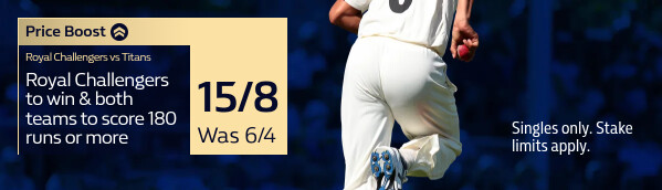 Royal Challengers vs Titans - RCB Win & BTTS