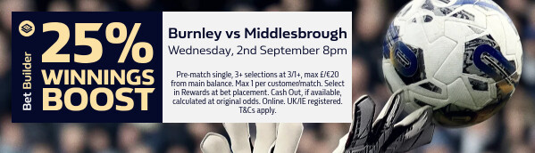 Burnley vs Middlesbrough