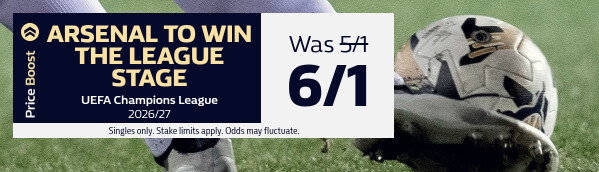 Price Boost - Arsenal League Stage