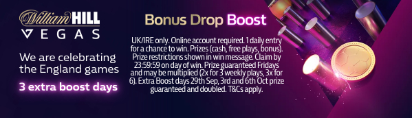 Bonus Drop - England matches 2909 to 0610