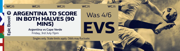 Epic Boost - Argentina v Cape Verde