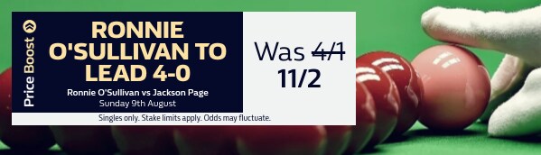 Ronnie O'Sullivan vs Jackson Page