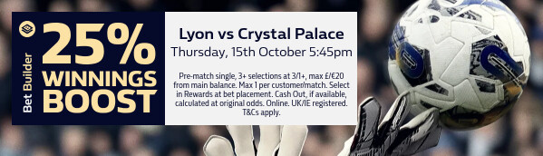 BBWB - Lyon v Crystal Palace (15/10)