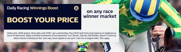 Daily Racing Winnings Boost - August