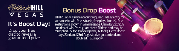 It's Boost Day (from 21st Aug)