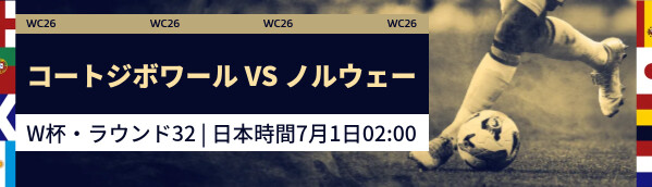 コートジボワール vs ノルウェー
