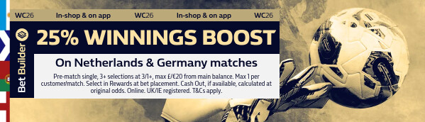 25% Winnings Boost - 20/06 