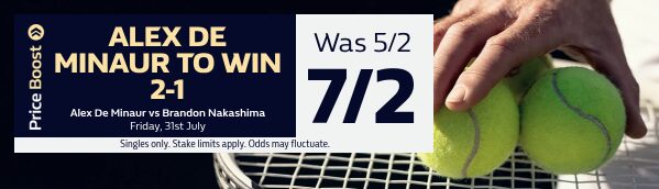 De Minaur vs Nakashima