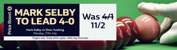 Mark Selby vs Zhou Yuelong