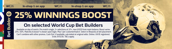 25% Winnings Boost