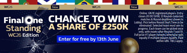Final One Standing WC26