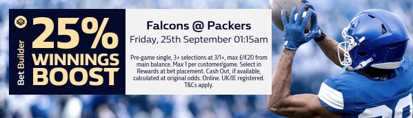BBWB Falcons @ Packers (25 sept, 01:15)