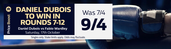 Dubois vs Wardley 2 - Price Boost
