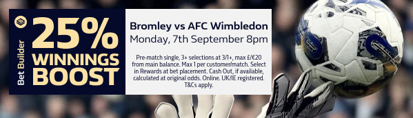 Bromley vs AFC Wimbledon