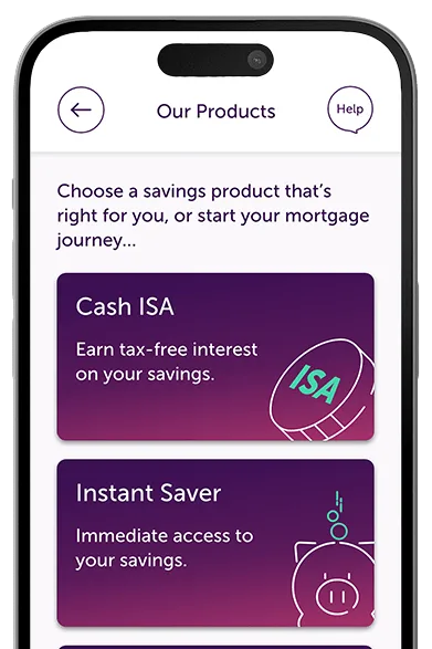 An iPhone image displaying the Atom products page
