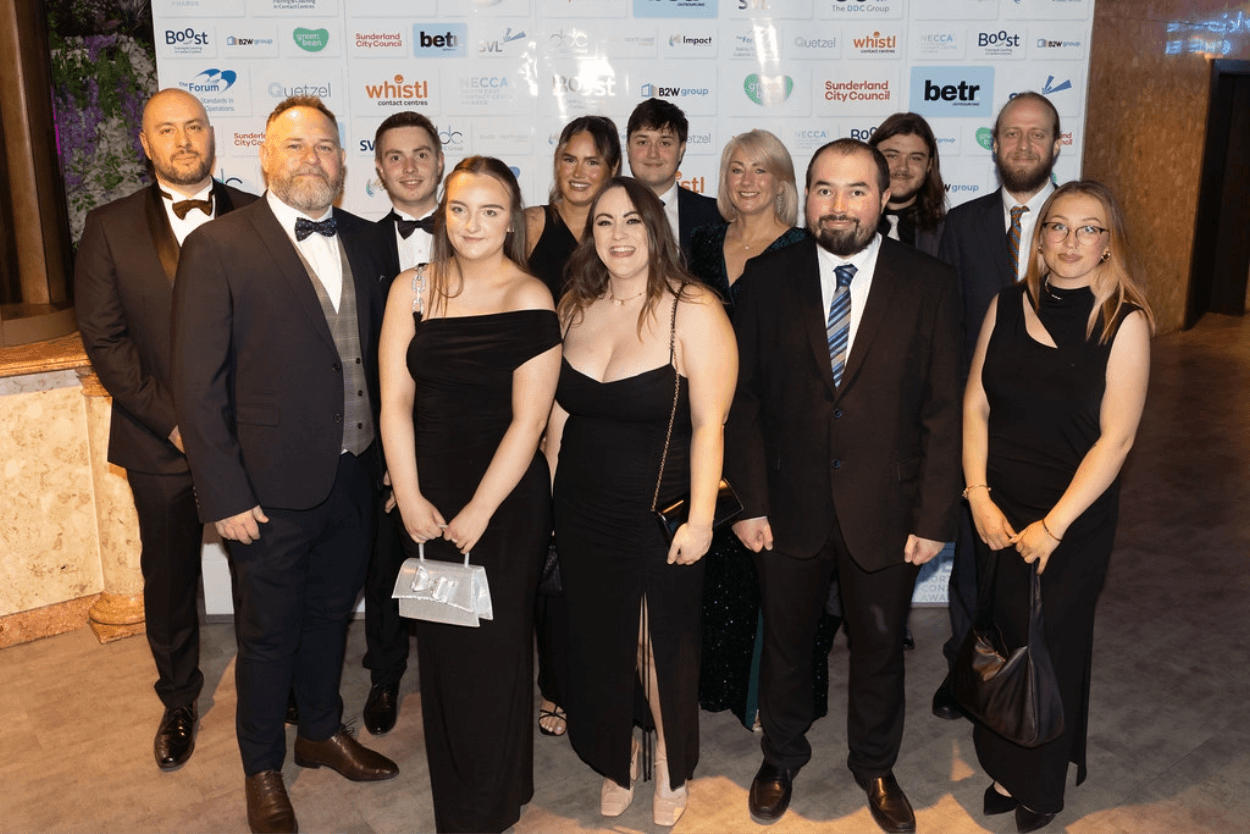 Group staff award ceremony photo