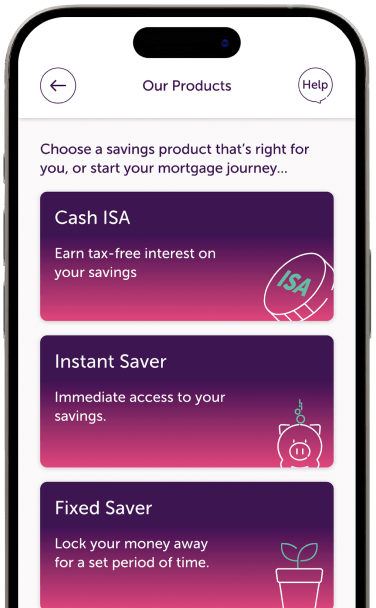 An iPhone image displaying the Atom products page