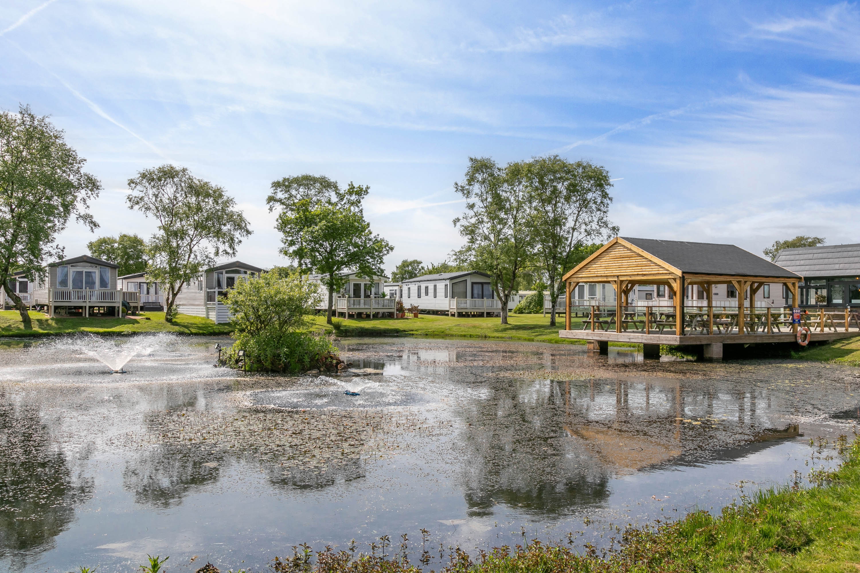 Lodges by the lake