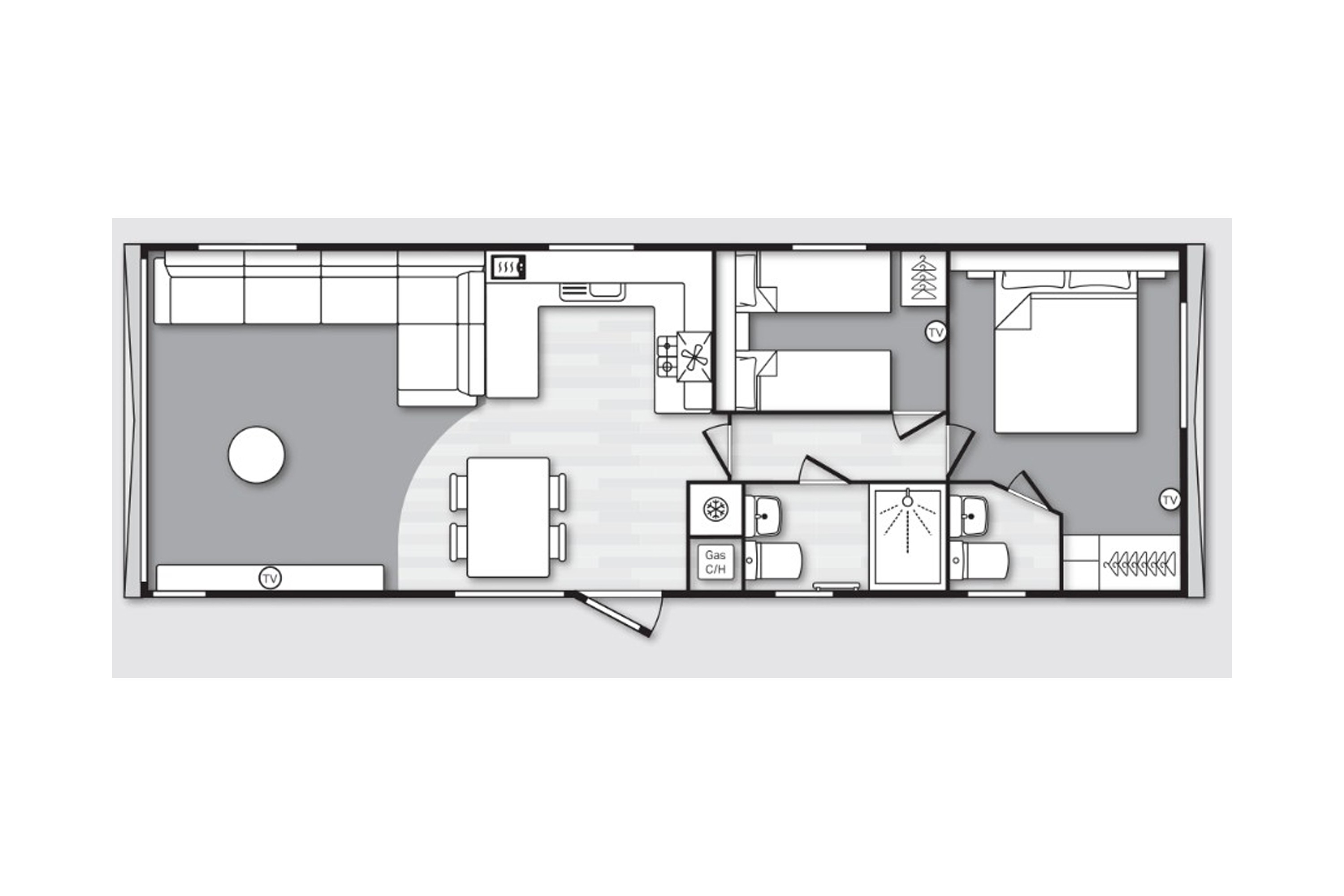 Swift Burgundy 2026 (Static Caravan) Accommodation in Burghead