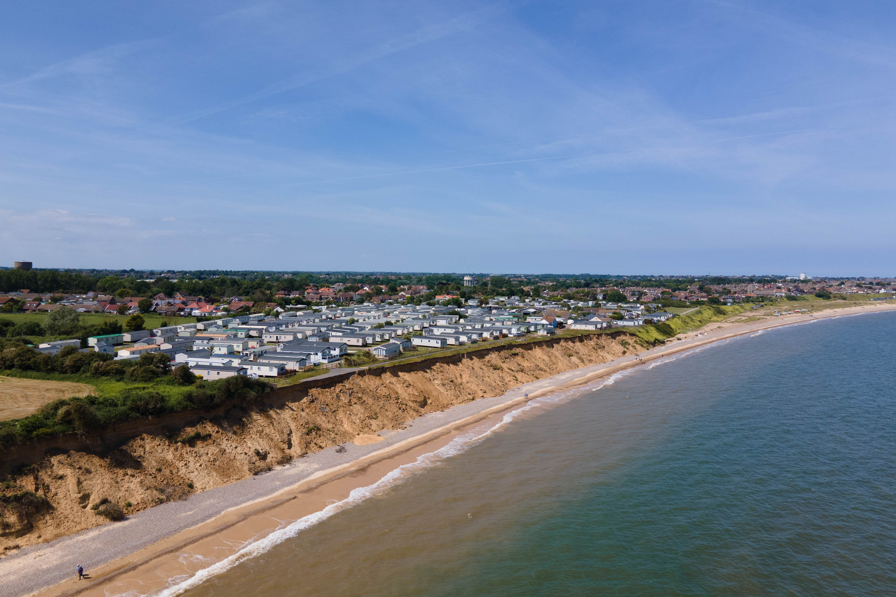Park view over beach
