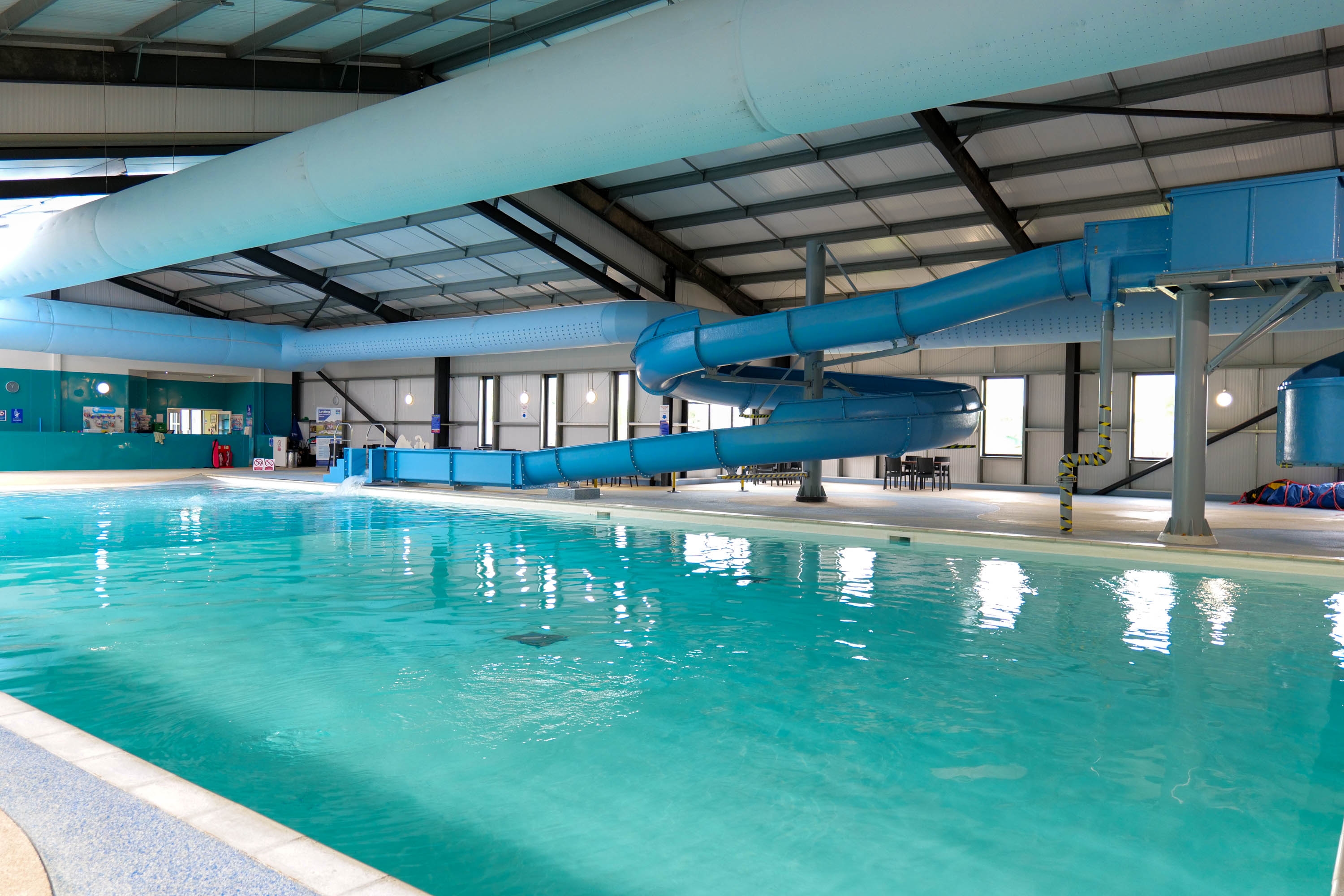Indoor pool & water slide