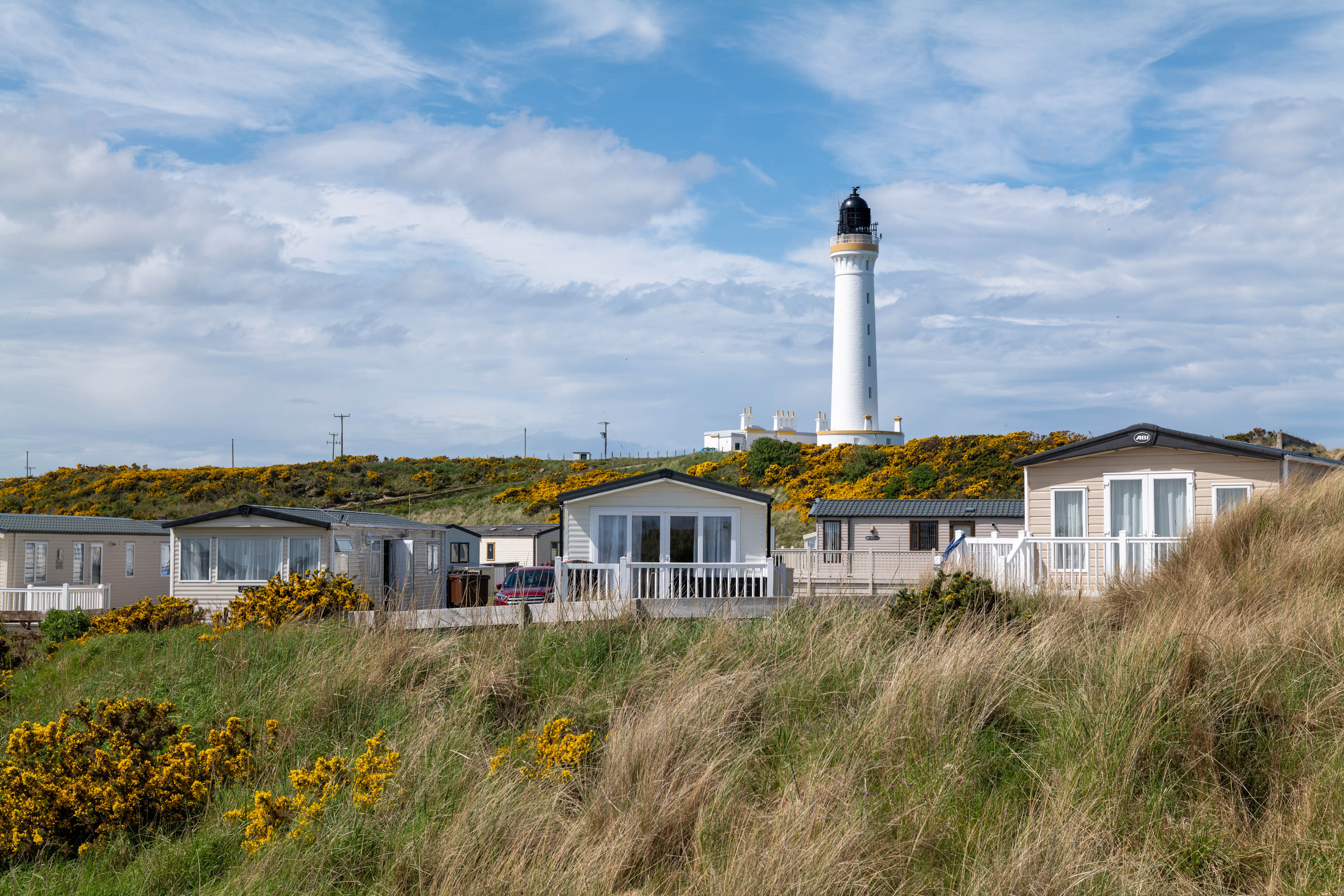 Silver Sands lighthouse view from park