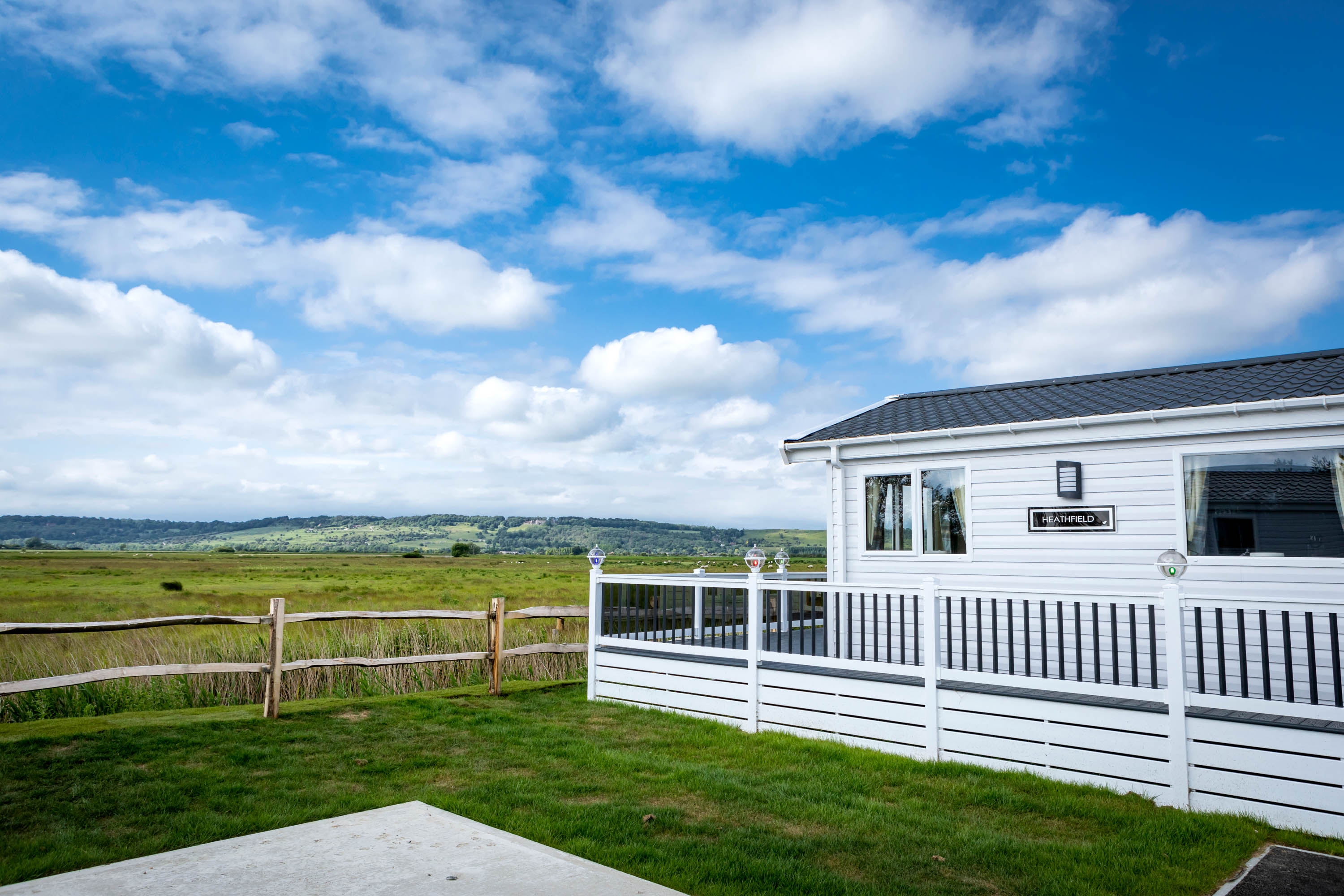 Lodge decking park view