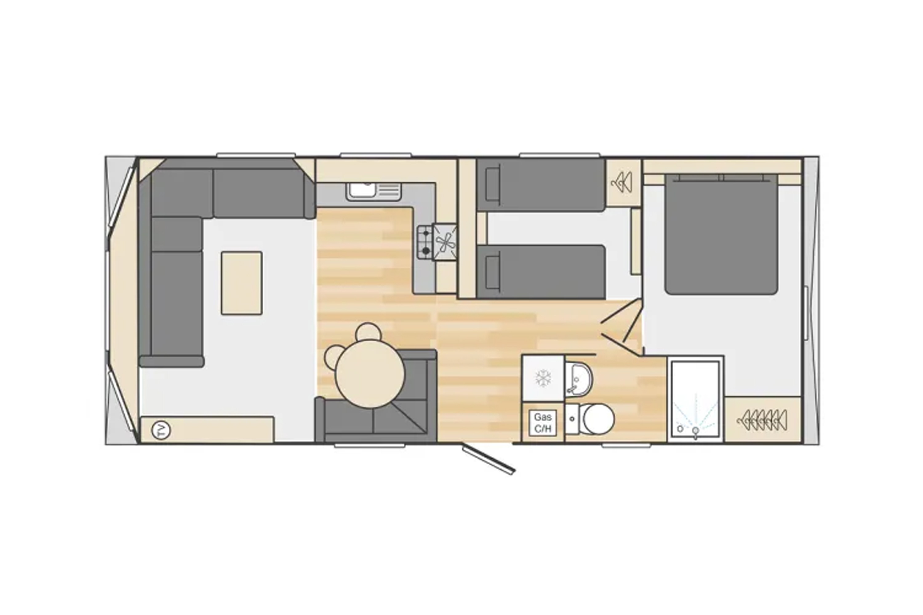 Swift Loire 2021 (Static Caravan) Accommodation in Lowestoft