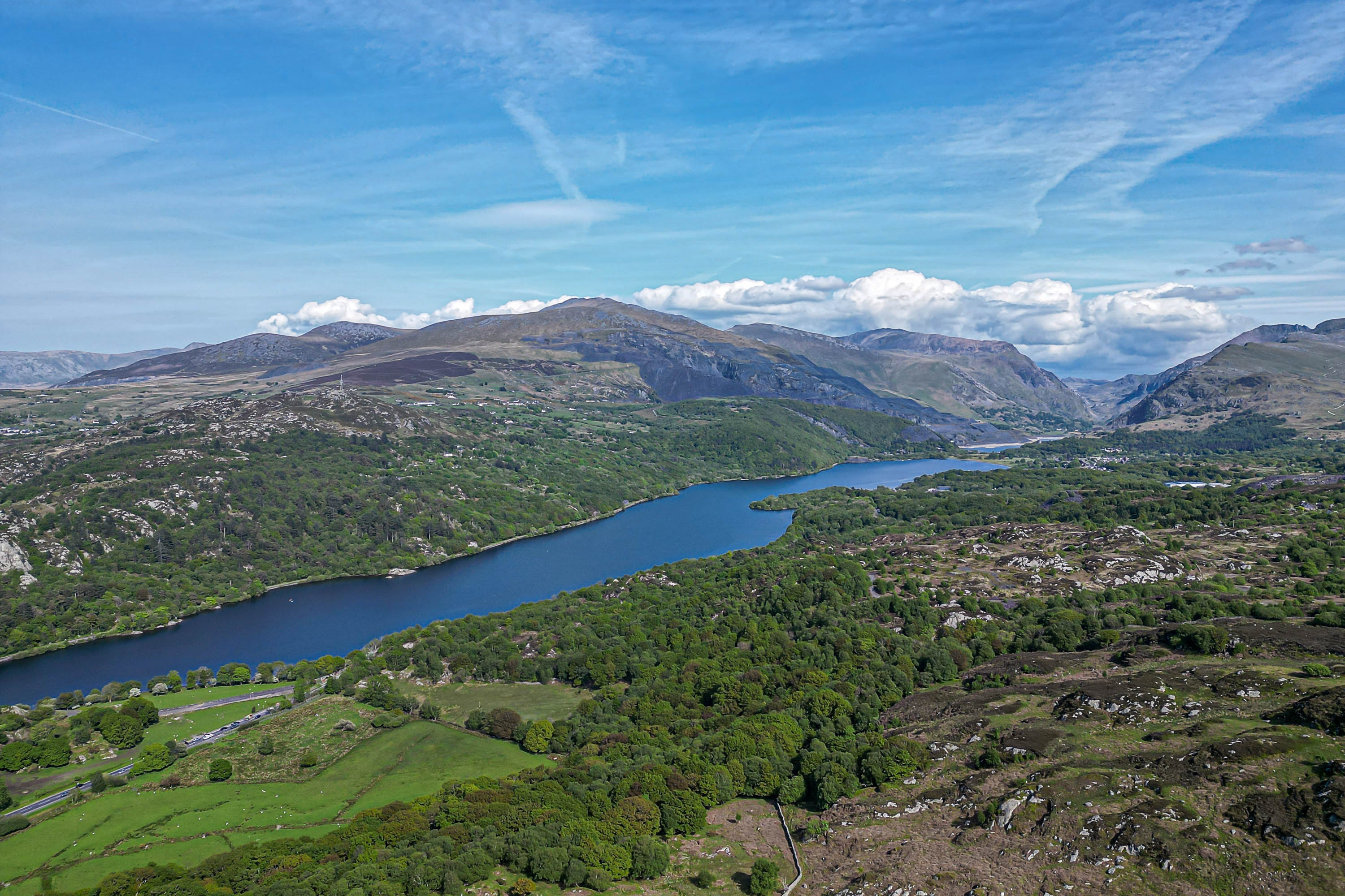 Wales drone shot