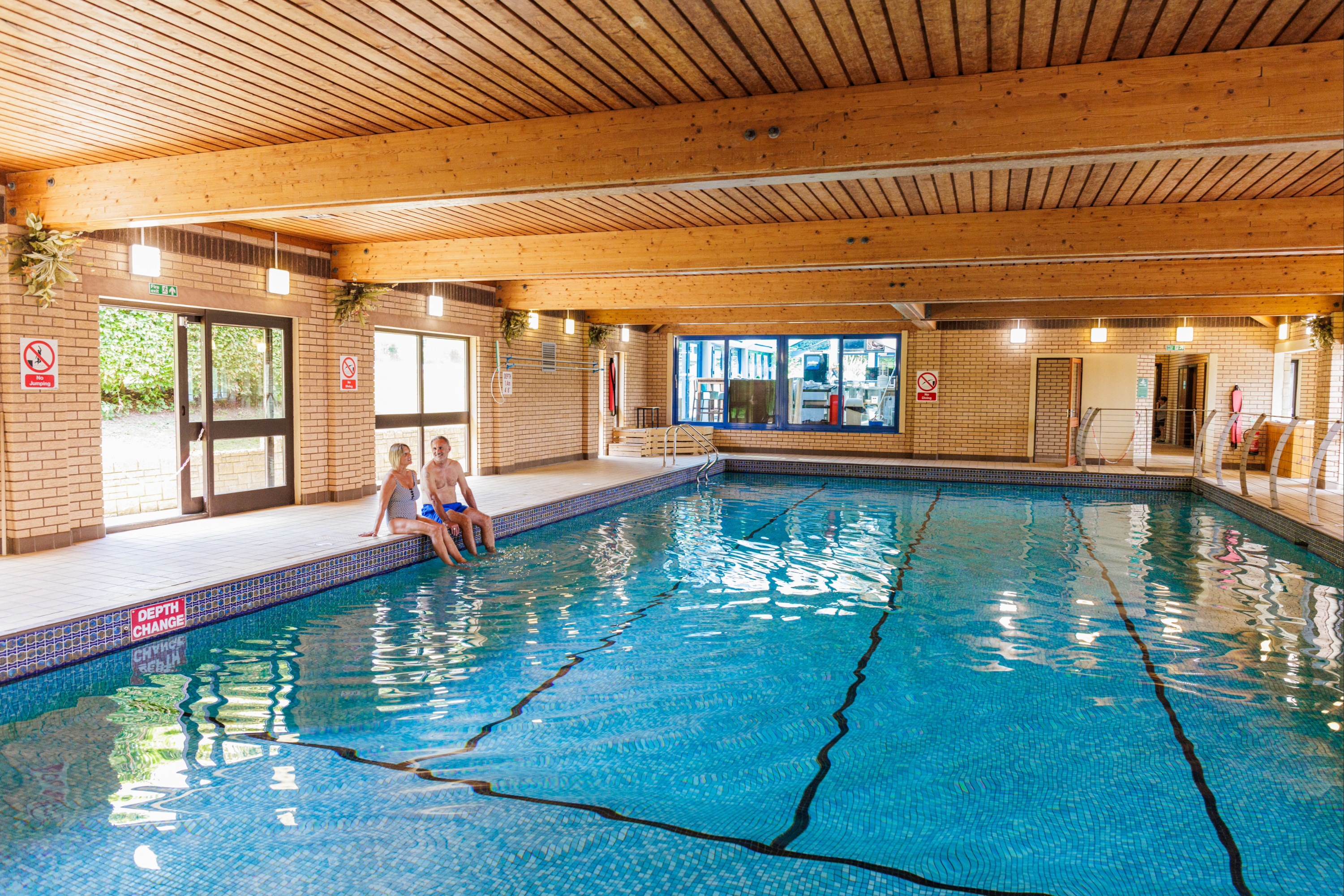 Indoor swimming pool and sauna