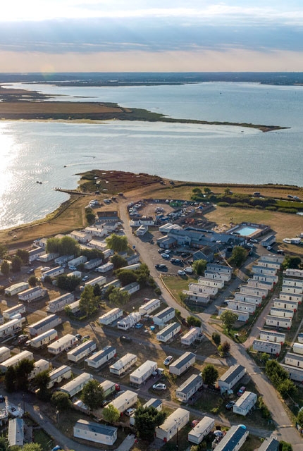 Steeple Bay aerial view