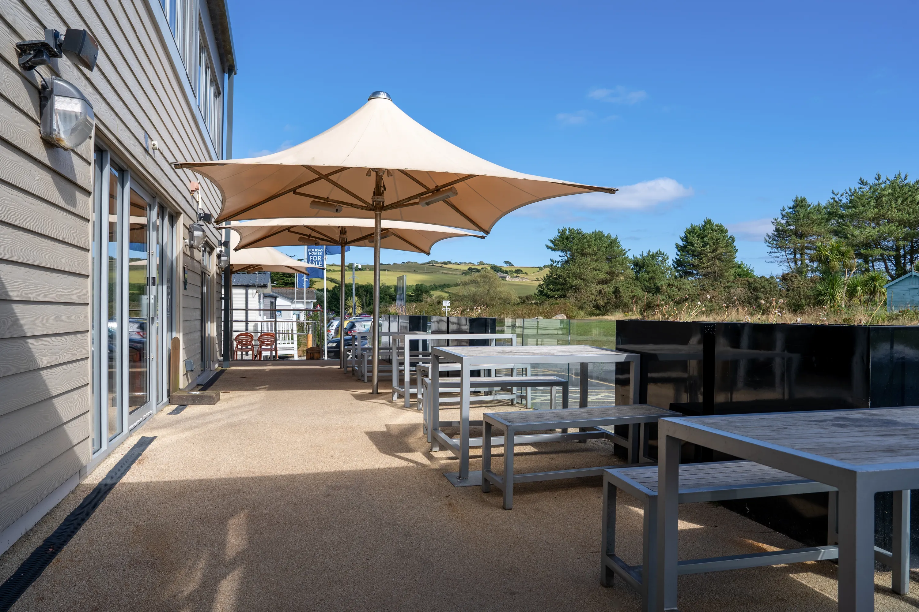 Enjoy a coffee or an icecream on the terrace