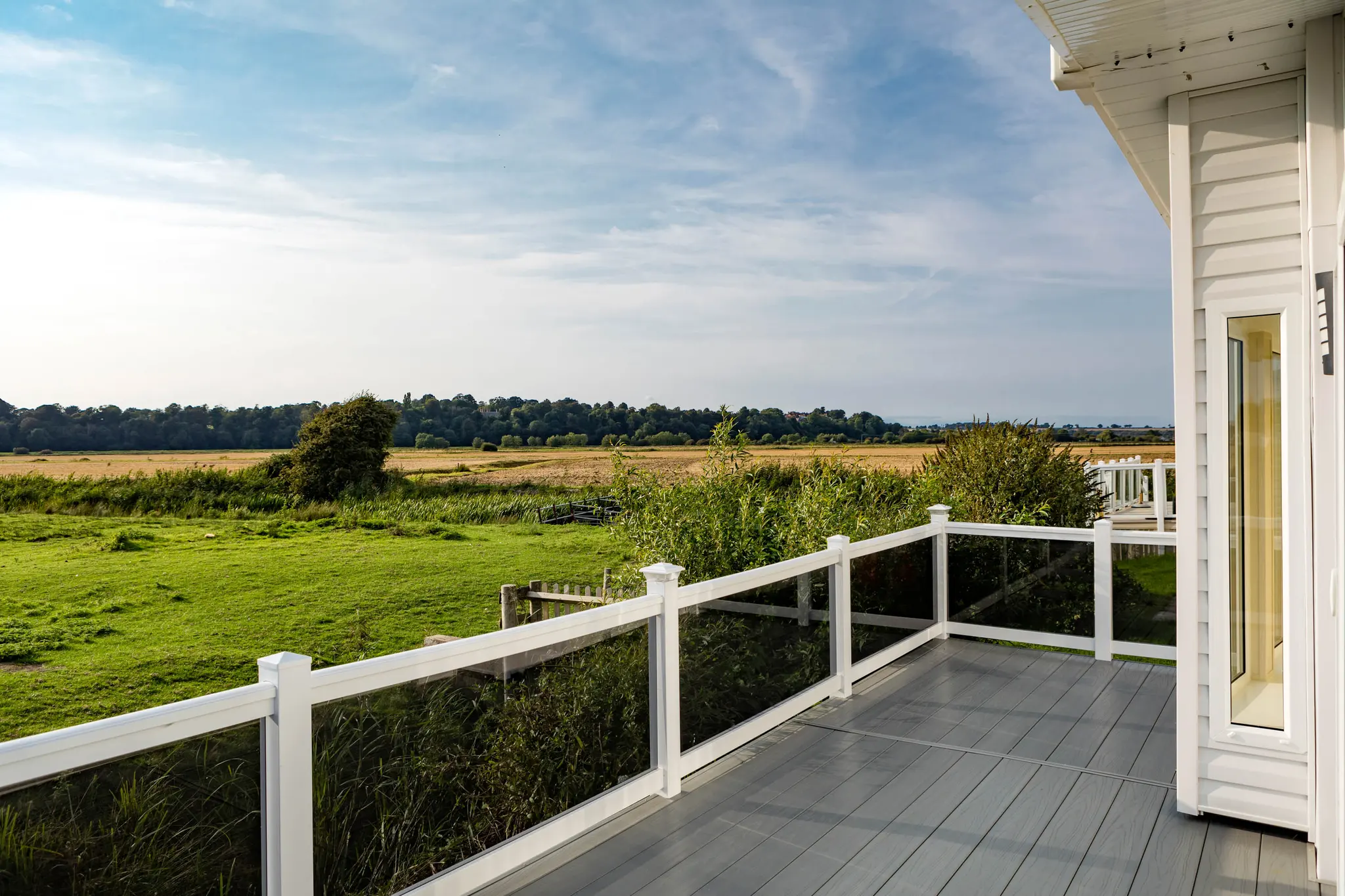 Park view from decking