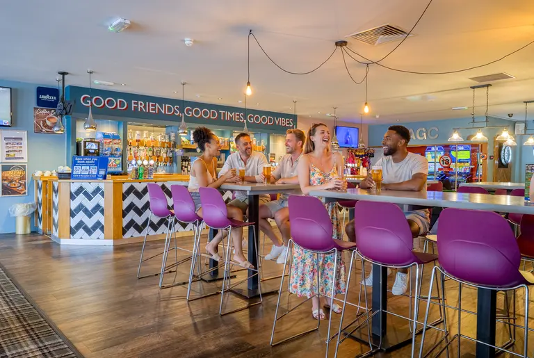 Bar area in the main restaurant.