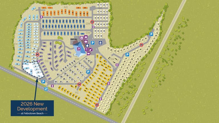 Felixstowe Beach new development map