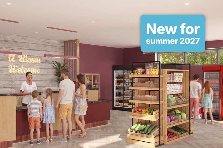 Enjoy our new on-park shop, making buying your essentials even easier. Opening summer 2027.
