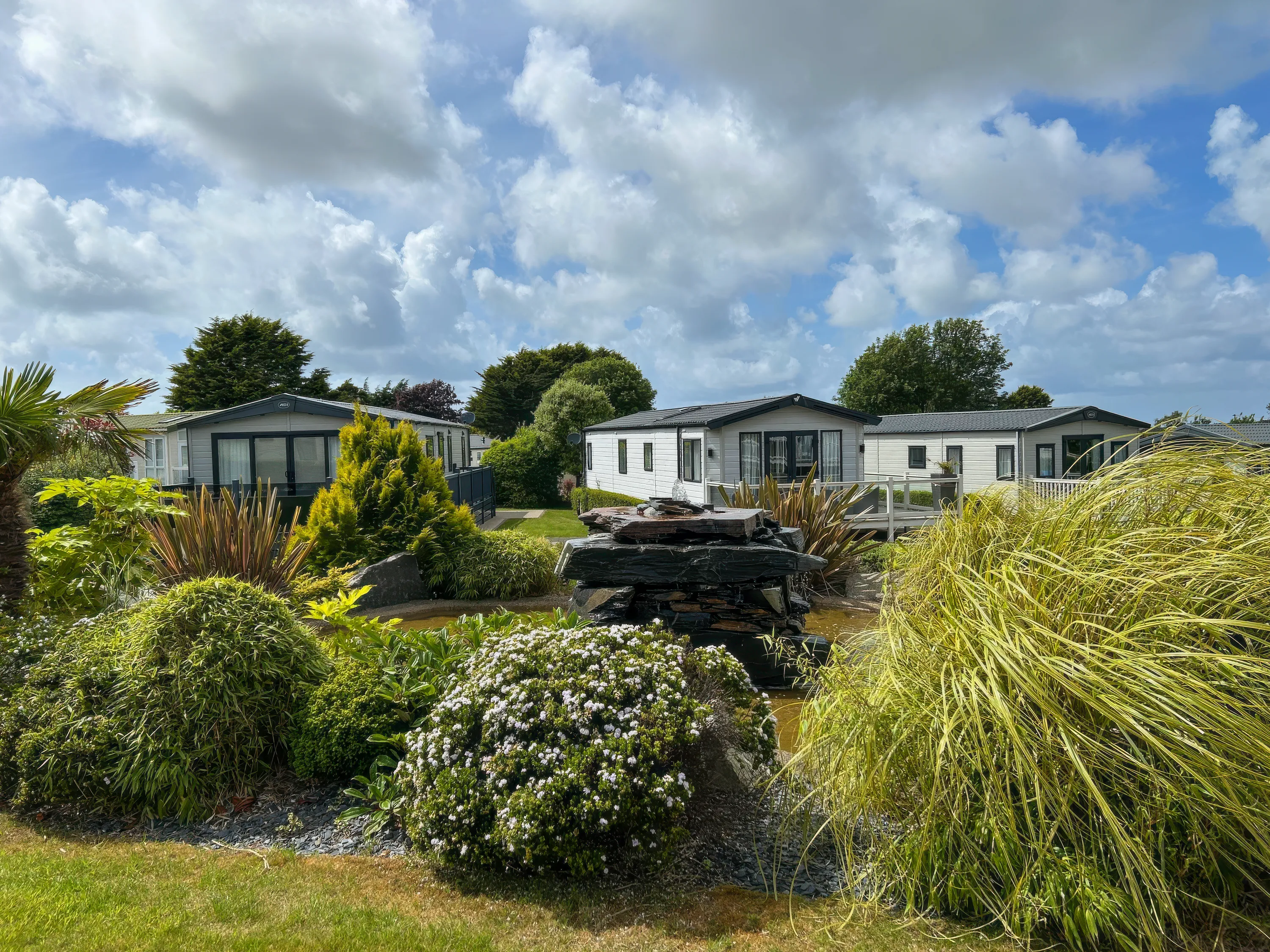 Landscaped gardens and ponds