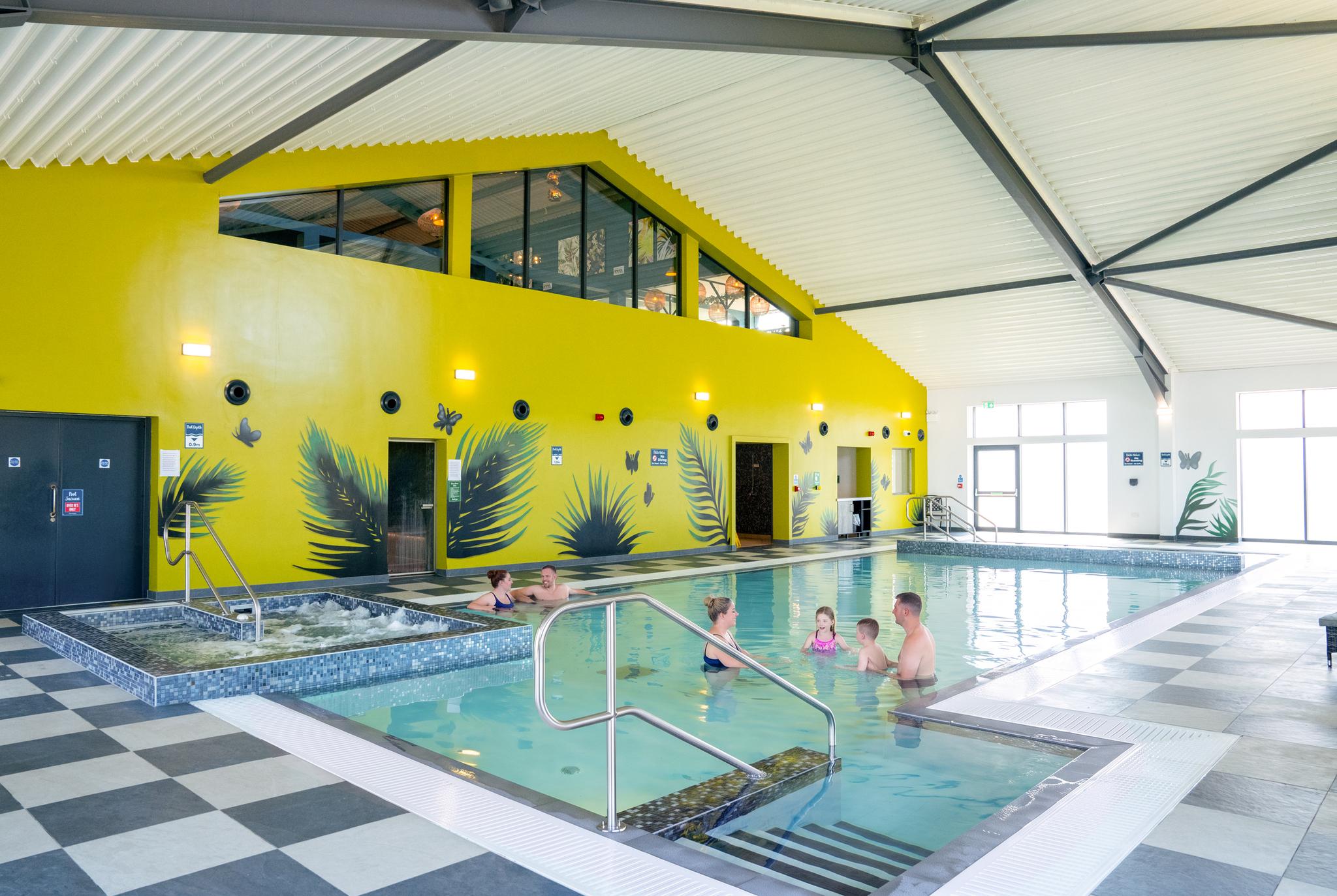Indoor pool at Hedley Wood, Devon.