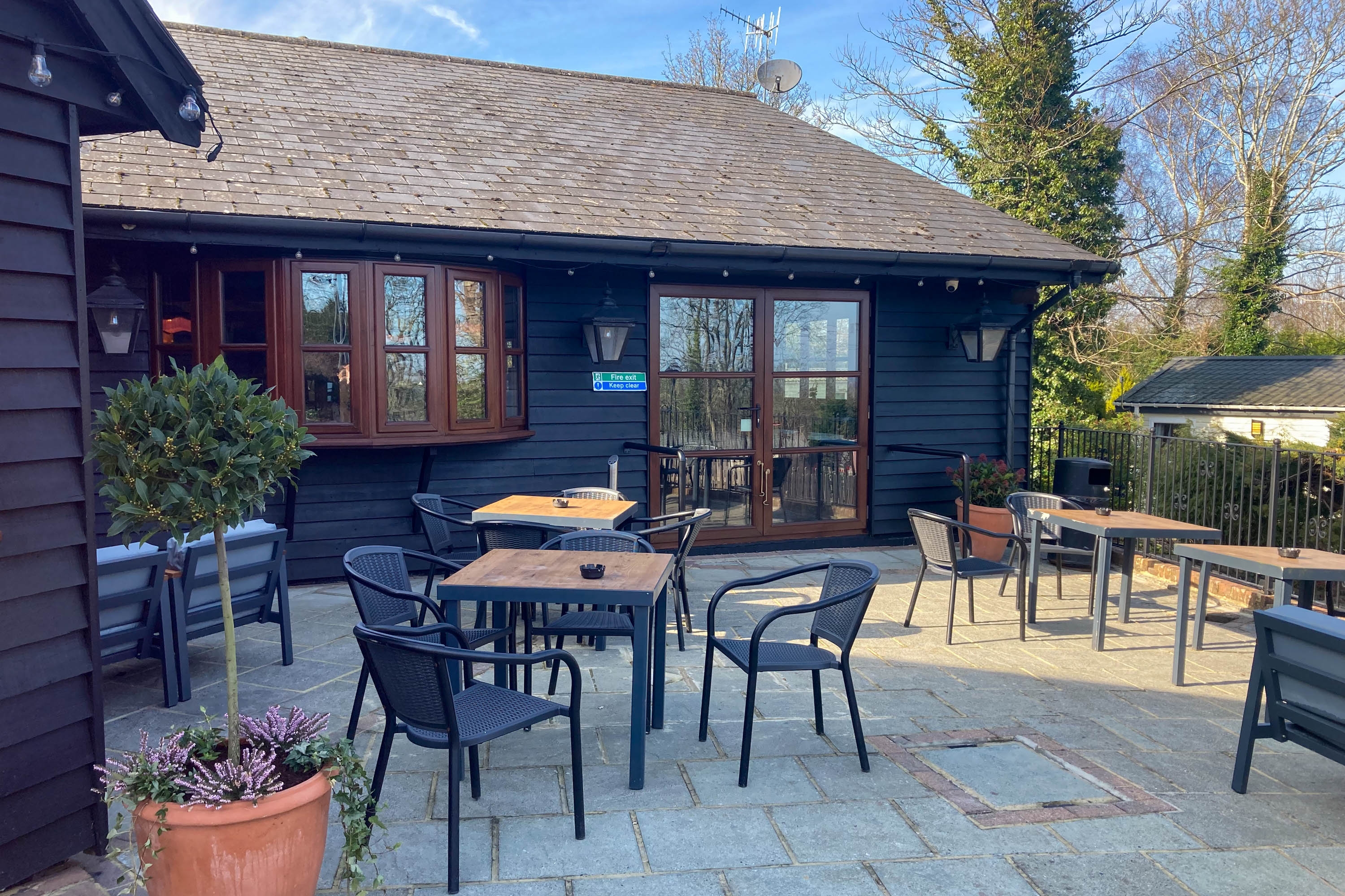 Outdoor seating area