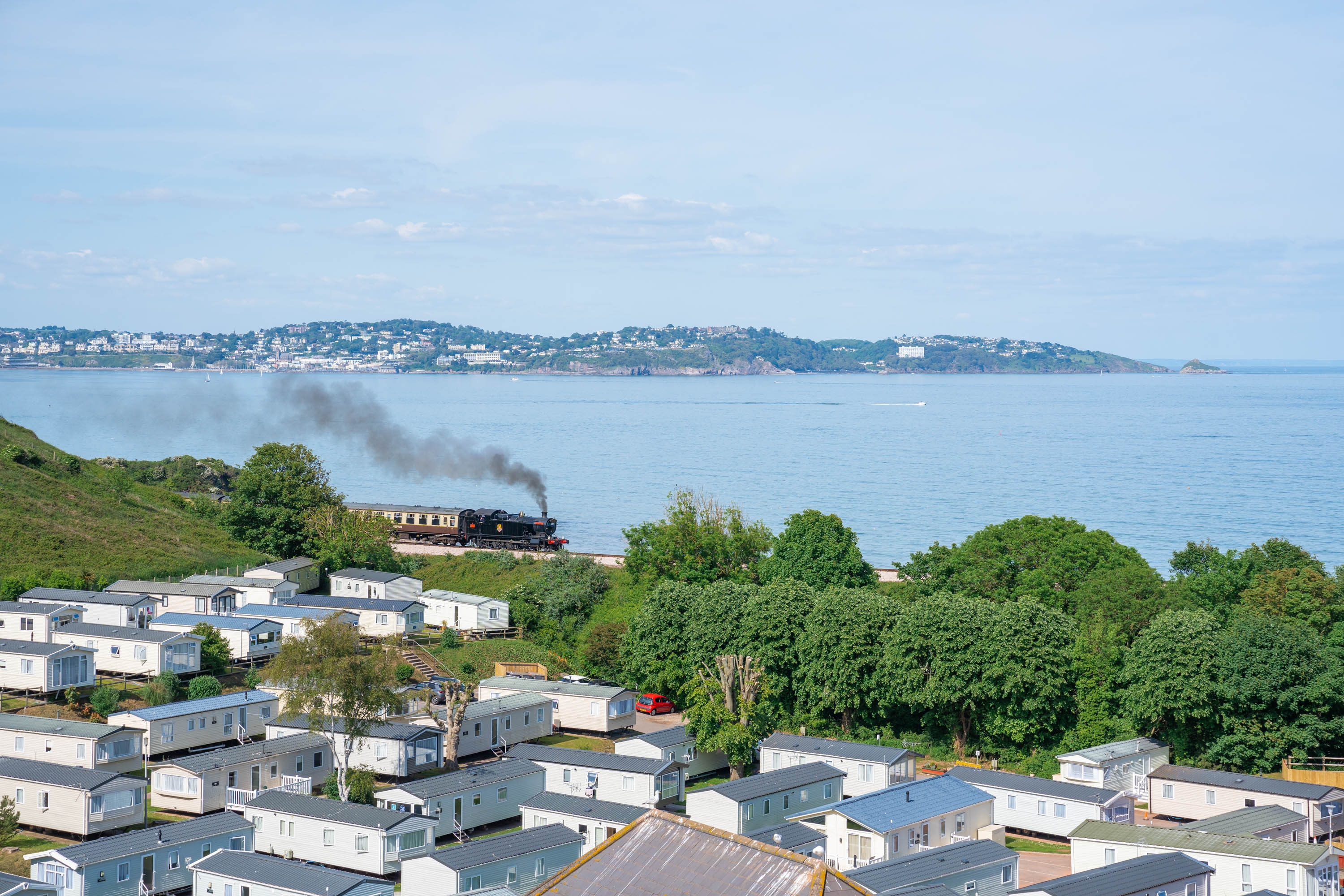Waterside sea view from decking