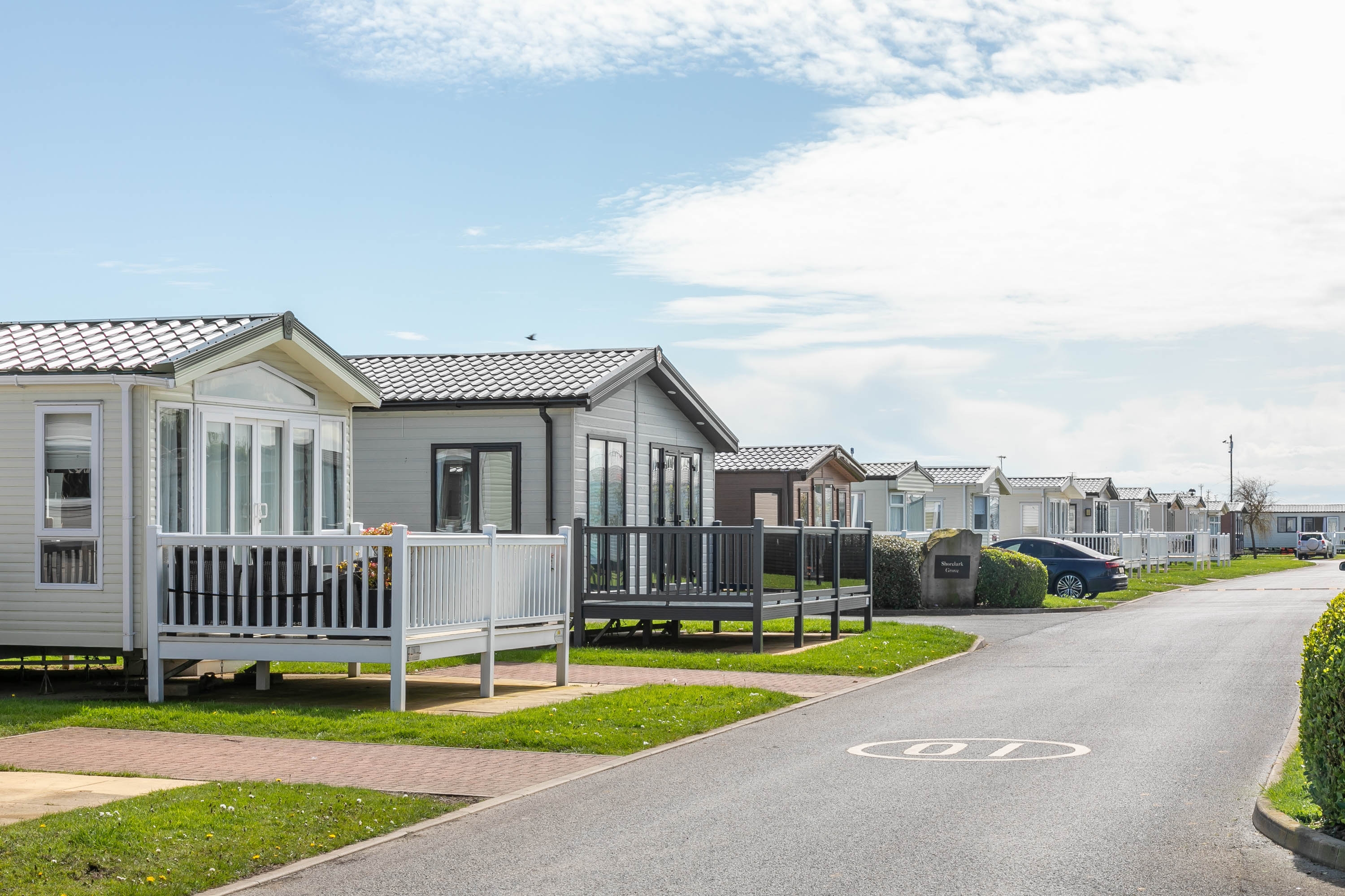 caravan and lodge row