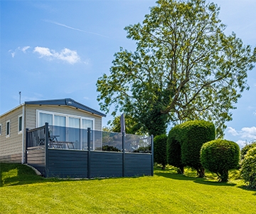 Lodge decking park view