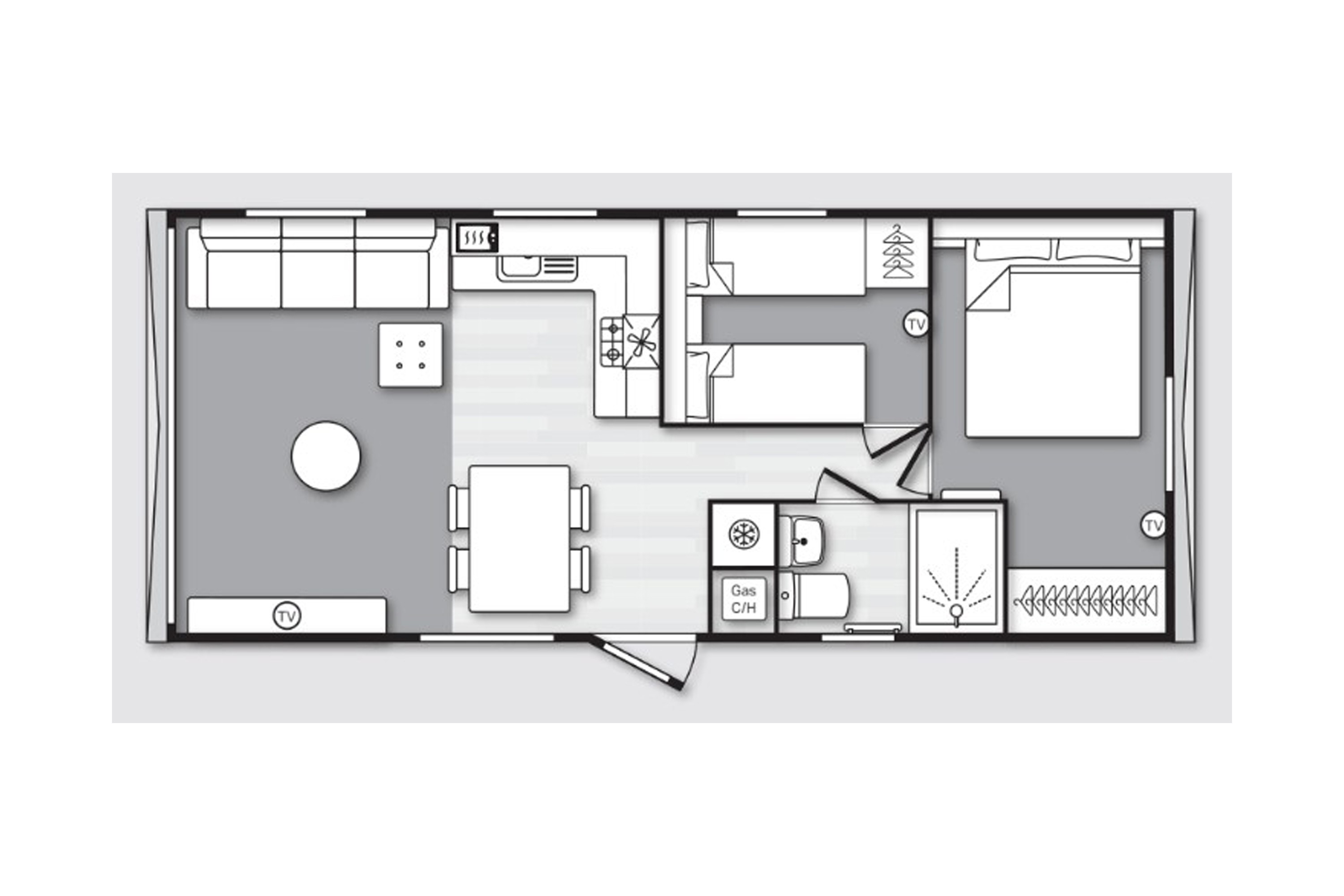 Swift Burgundy 2026 (Static Caravan) Accommodation in Looe