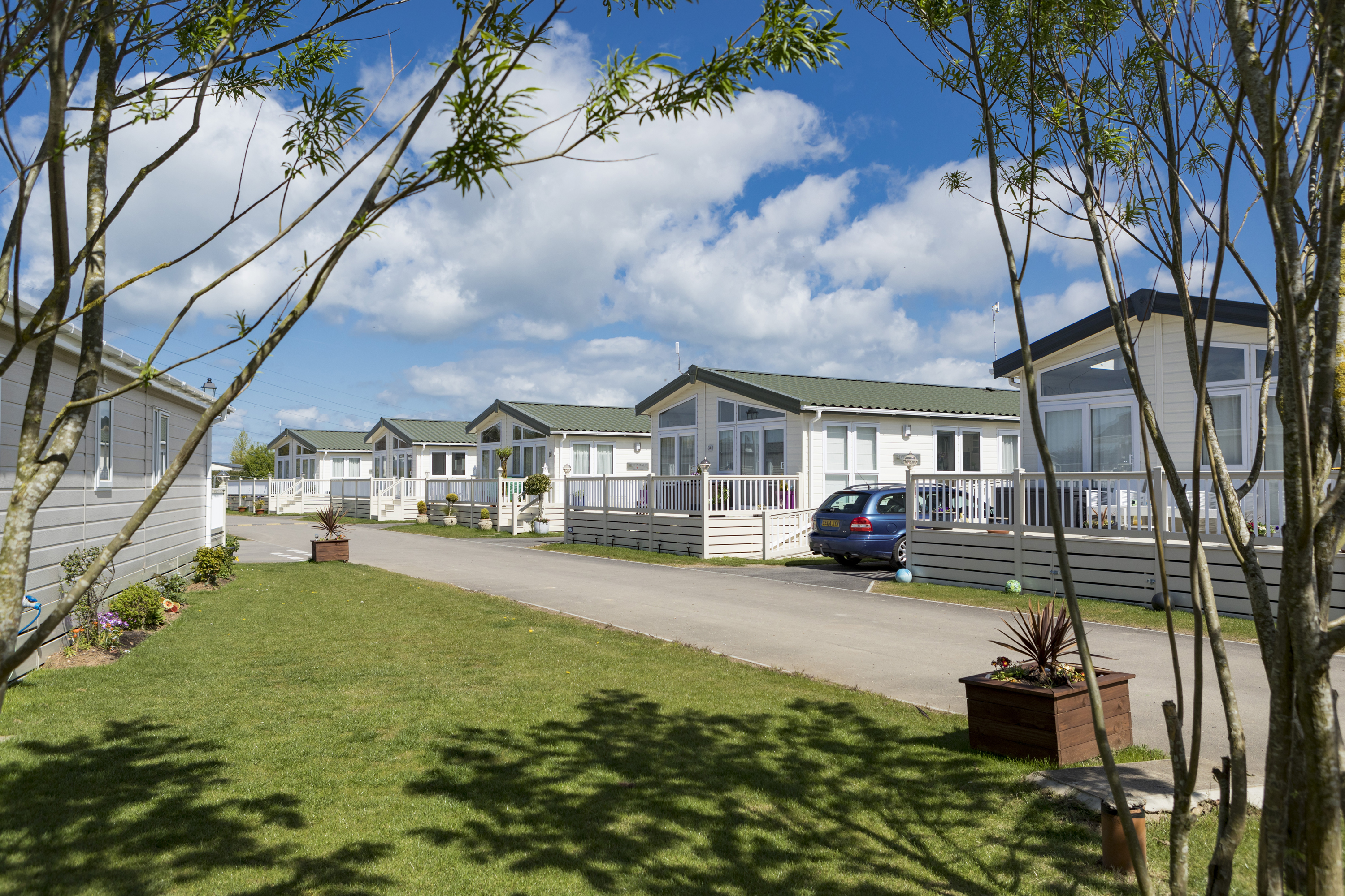 Row of holiday homes