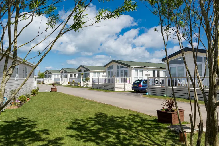 Row of holiday homes