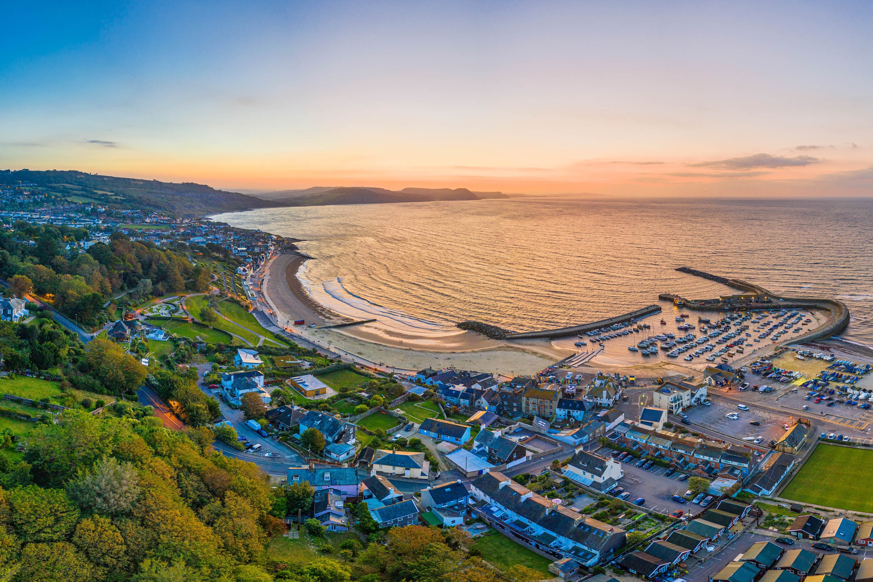 Cobb Beach at Lyme Regis, Dorset