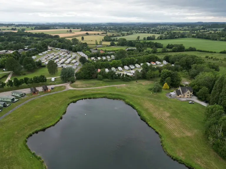 Aerial view of Kingfisher holiday park