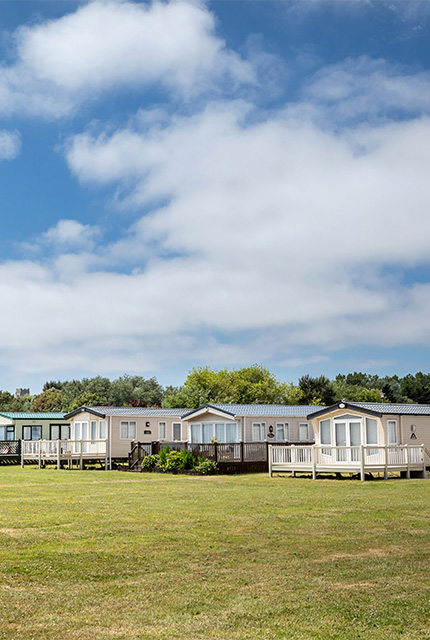 Broadland Sands holiday home row