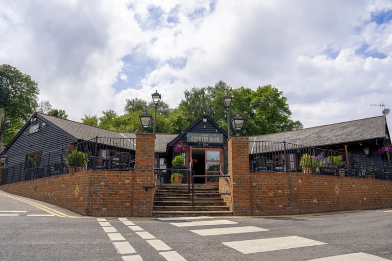 Outside Country Club bar and restaurant