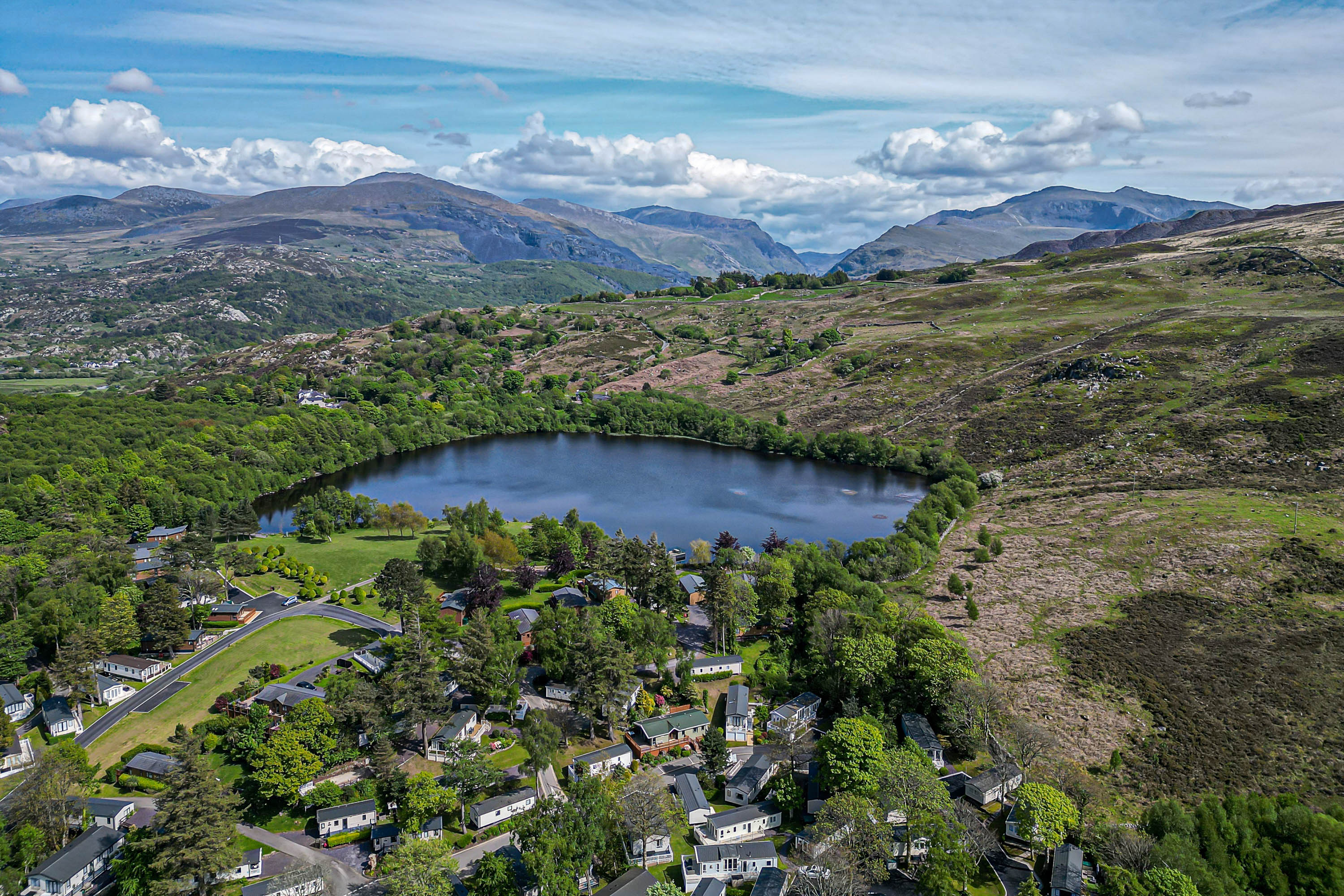 Brynteg Holiday Park aerial view